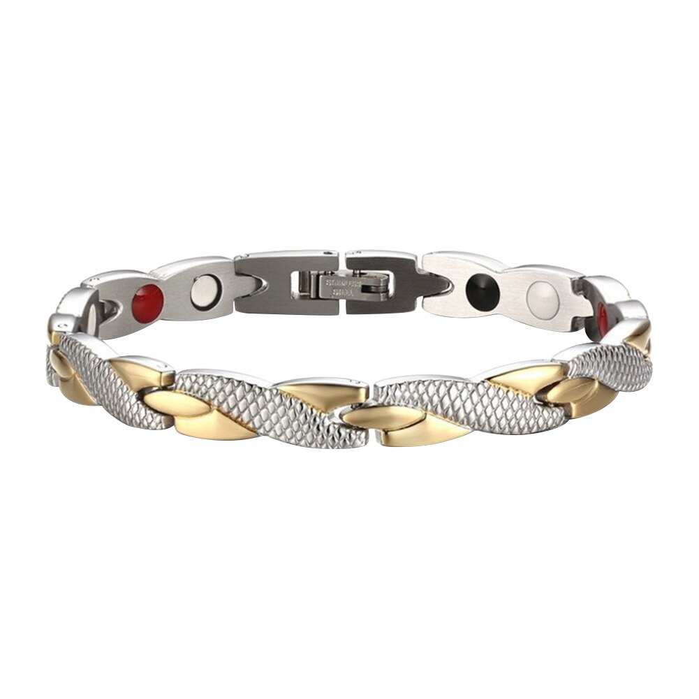 Trend Unisex Magneet Armbanden Goud Zilver Kleur Magnetiet Magnetische Armband Persoonlijkheid Sieraden