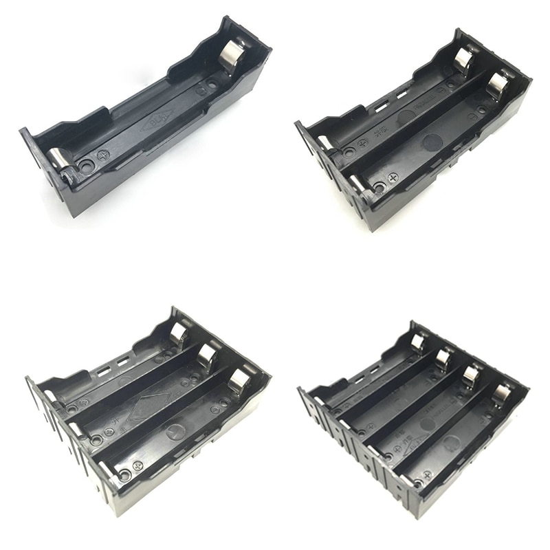 1 Pcs Plastic 1/2/3/4 Section Plastic Battery Case Holder Storage Box For 18650 Rechargeable Battery 3.7V DIY