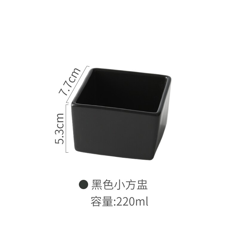 Ceramic Snack Platter Solid Color Dessert Bowl Japanese Taste Dish Home Desktop Dried Fruit Tableware Combination