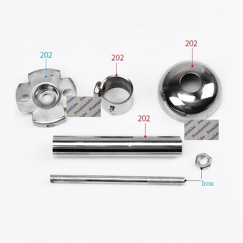 2Stck Edelstahl Decke Montieren Hängen Rohr Halterung Flansch Halfter Aufhänger Vorhang Schrank 25mm 32mm Stange Decoractive abdeckung