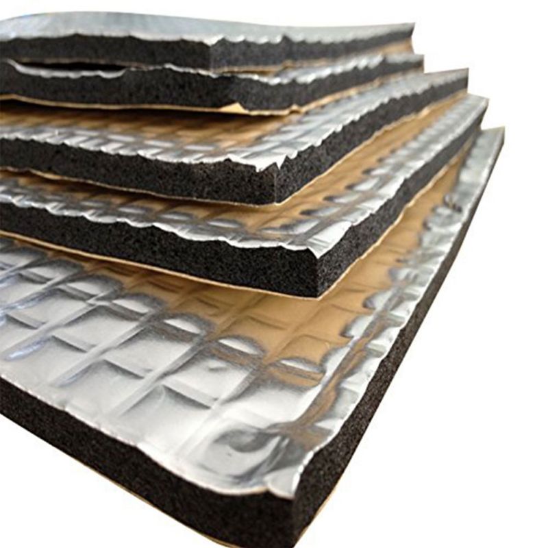 30X50 Cm Upgrade Zelfklevende Aluminium Plaat Geluidsisolatie Voor Auto Rubber Plastic Katoen Thermische Isolator Fire bescherming Fm