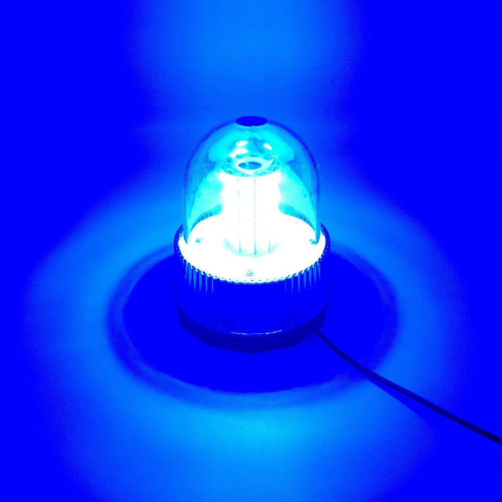 Luz de advertencia giratoria estroboscópica para vehículo de policía, lámpara de baliza de emergencia roja, amarilla y azul, 40 LED, DC12V,