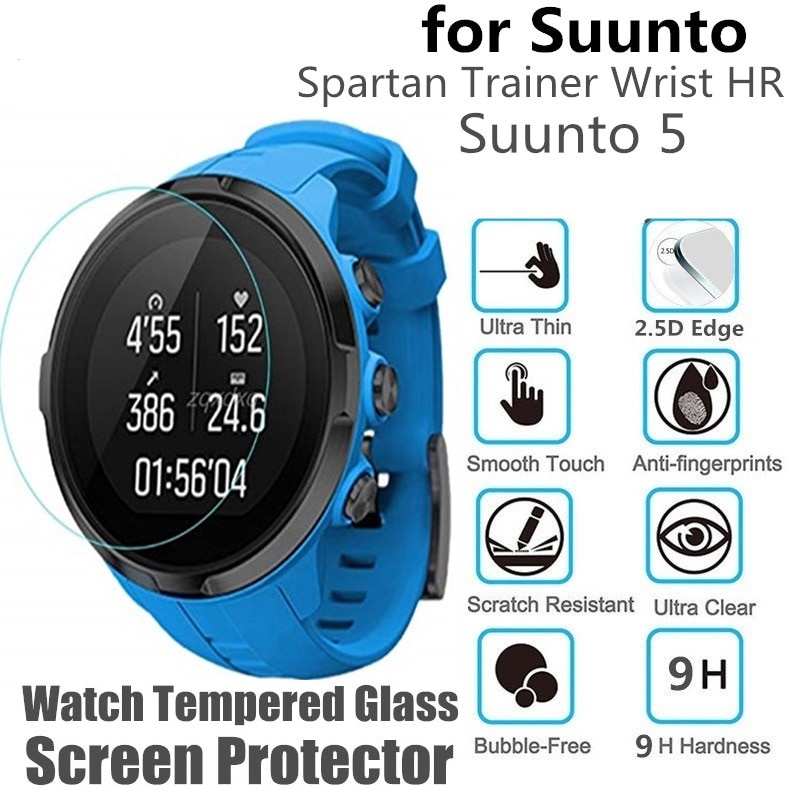 10Stck Gehärtetem Glas Bildschirm Schutz für Suunto spartanisch Trainer Handgelenk HR Runde Clever Uhr Suunto 5 Schutzhülle Film