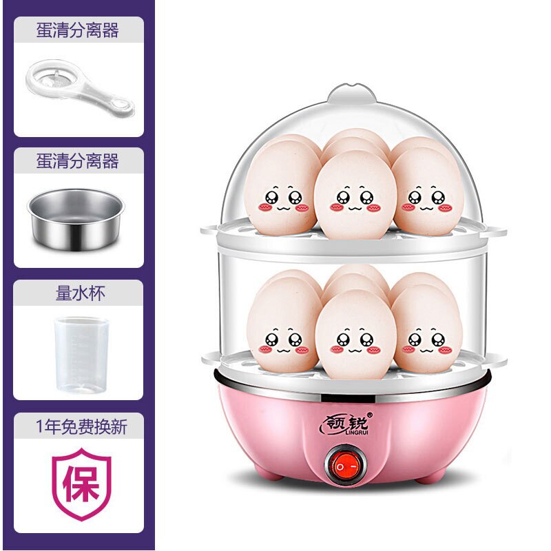 Vaporizador de huevos para microondas, mini caldera de potencia automática para el hogar, de acero inoxidable, para desayuno, microondas para huevos