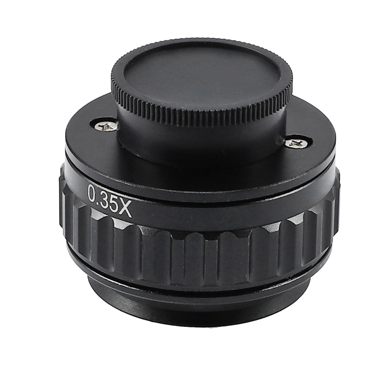 0.35X Bayonet Lens Adapter Focus Adjustable Camera Mount C Mount Adapter to Trinocular Stereo Microscope