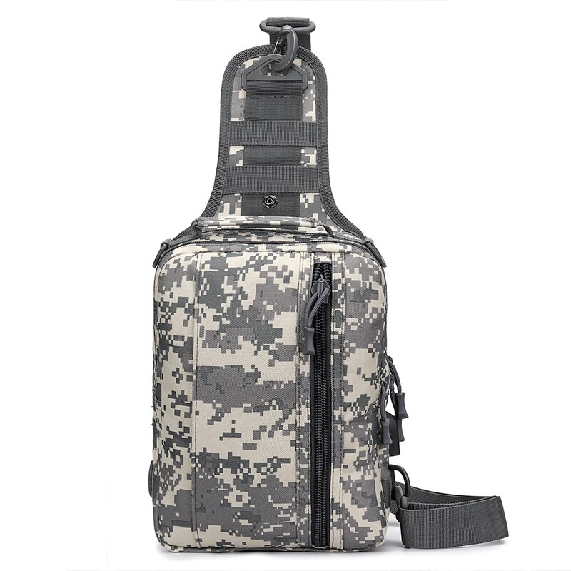 Mannen Messenger Bag Schouder Oxford Doek Borst Tassen Crossbody Casual Messenger Bags Man Usb Opladen Multifunctionele Handtas: ACU