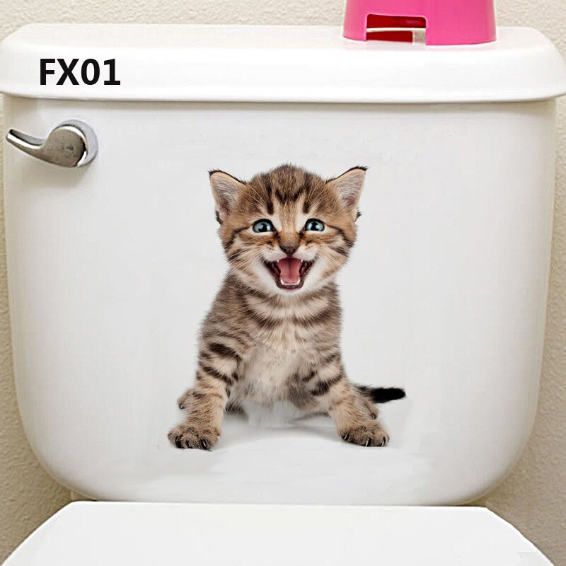 1 Piece 3D Cat Stickers, Family Wall sticker Decals, Window, Bedroom, Bathroom, Bath Seat Decor, Kitchen Accessories: HM0FX01