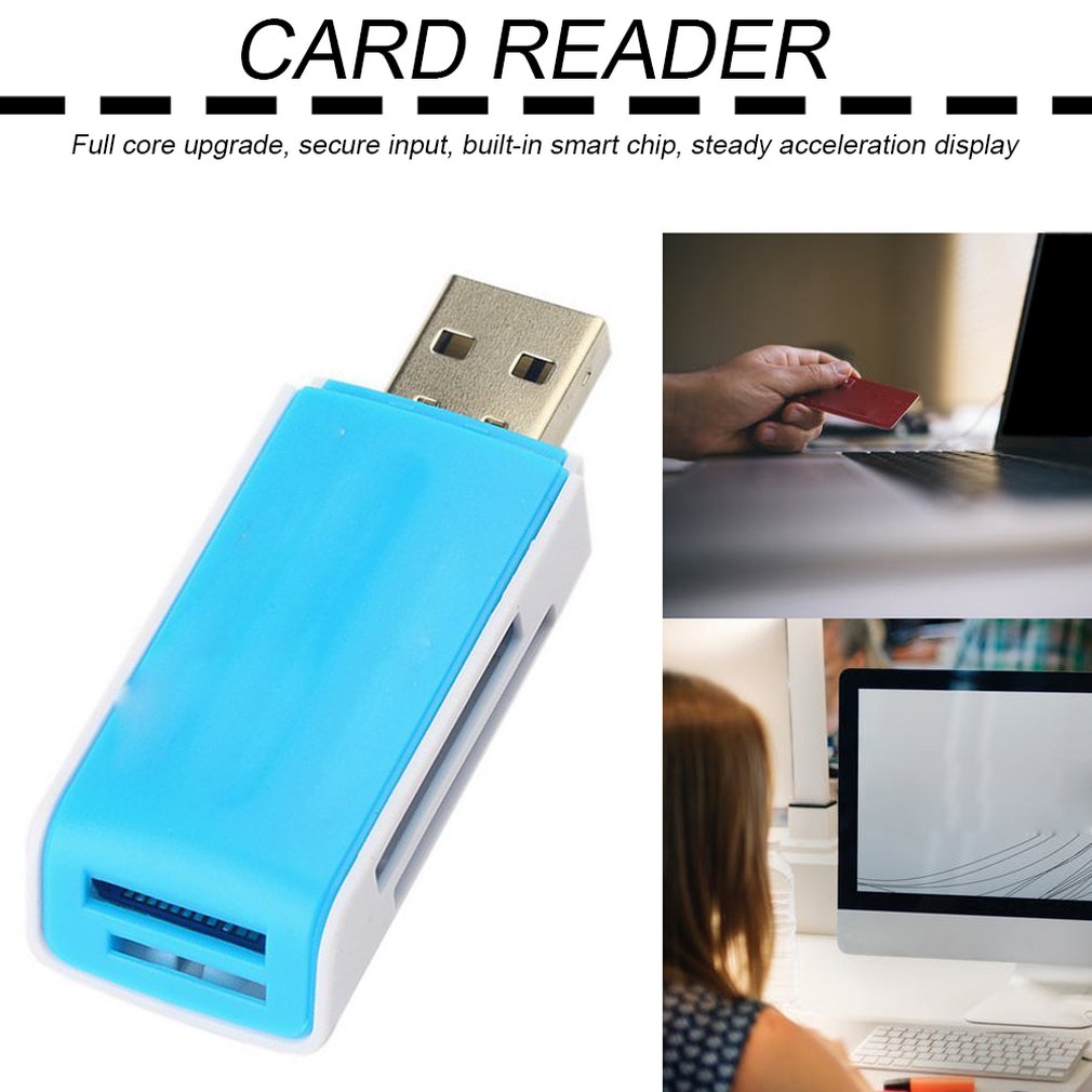 USB 2.0 Memory Multi Flash Card Reader Adapter For SD TF M2 MS