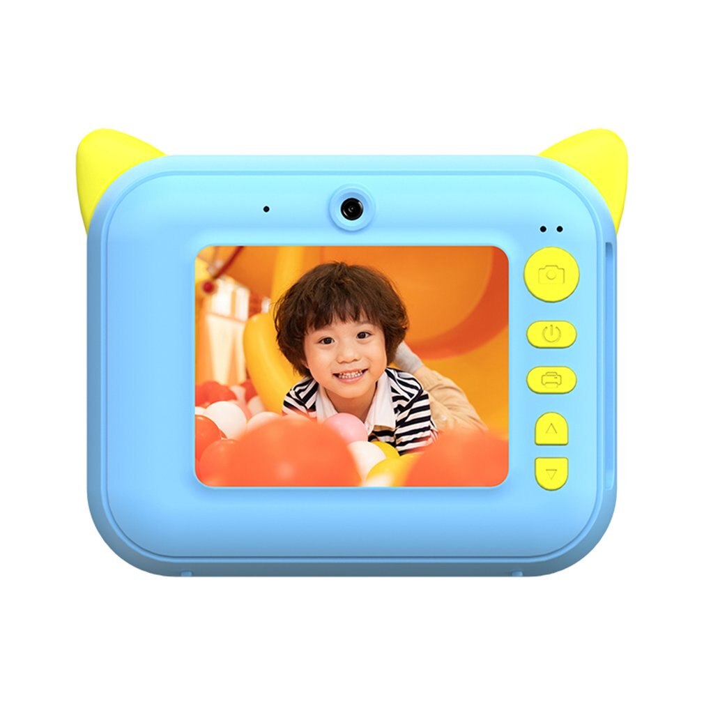 Kinder Kamera Instant Druck Kamera 2,4 zoll 1080P Kinder Digital Kamera Für Kinder Beste Geburtstag Für mädchen Junge: Blau / with 32G memory