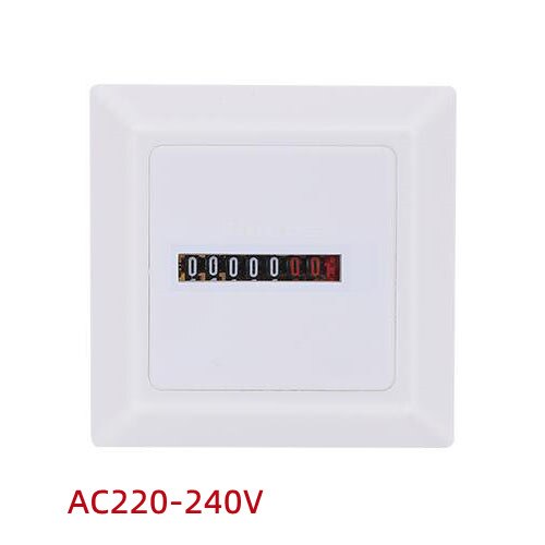 Ampulheta digital com temporizador quadrado, medidor de 0 a 99999.9 horas com alcance de 0.3w, 50hz: 220-240VAC  White
