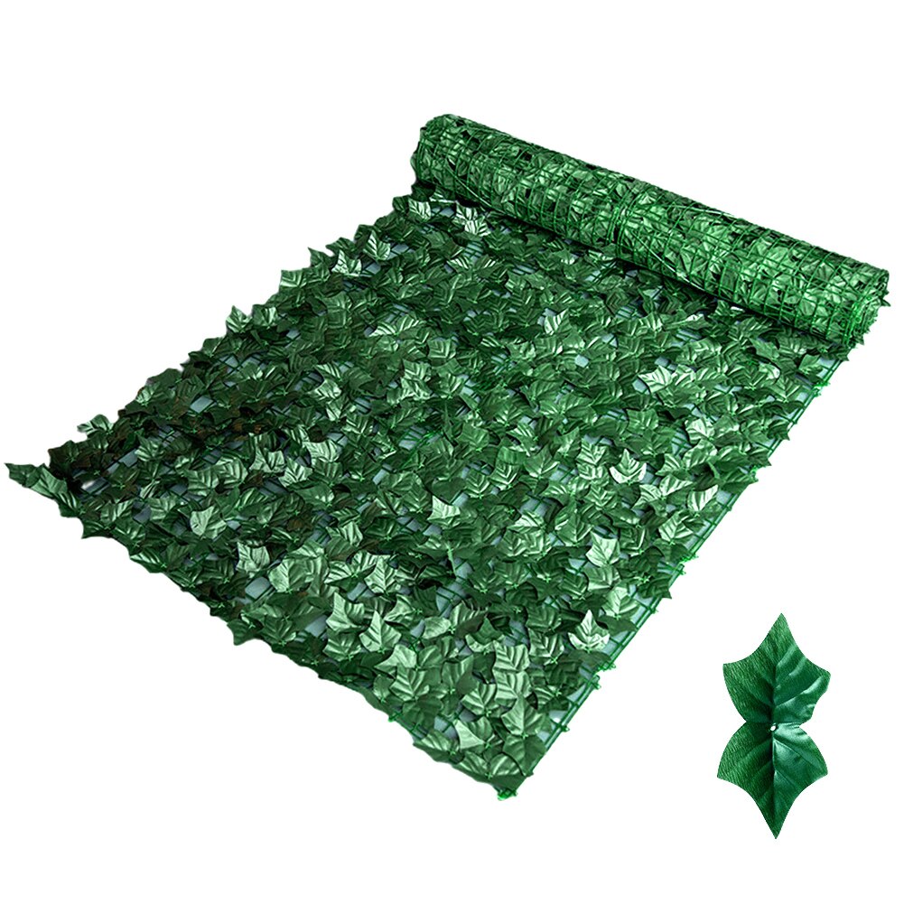 Decorative Faux Leaves Trellis Home Indoor Backyard Outdoor Garden Artificial Fence Gate Greenhouse Greenery Wall Privacy Screen
