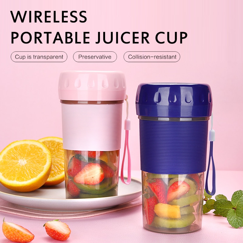 300 Ml Draagbare Juicer Cup Elektrische Fruit Mixer Usb Sap Blender Mini Koekenpan Machine Elektrische Student Sap Cup