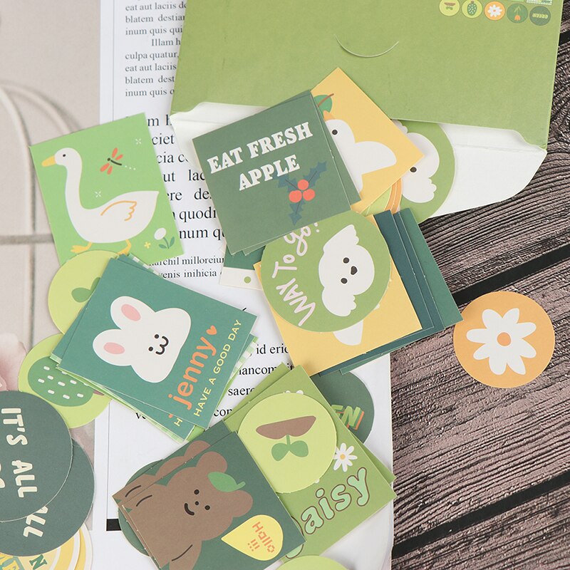 40Pcs Decoratieve Envelop Stickers Set Scrapbooking Stok Label Dagboek Briefpapier