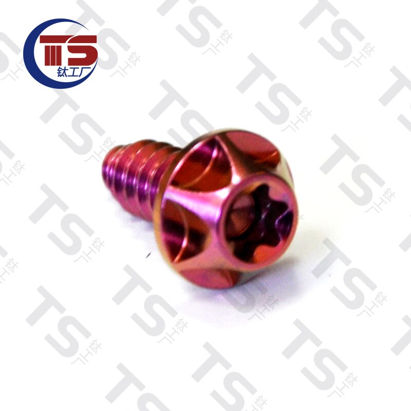 Ts Titanium Ti M4x15mm M6X15/20Mm Zelftappende Knop Torx Schroef Voor Motorfiets Auto (10Pcs): Blauw / M2*5 mm