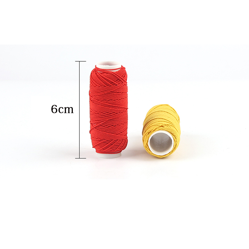 30MLong 5mmWide Colorful Elastic Threads For Sewing Machines 2Roll Set Embroidery Sewing Threads Hand Sewing Thread Craft Set