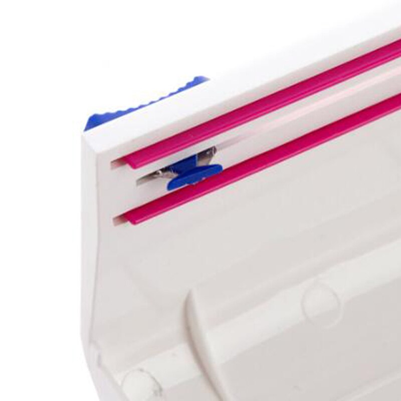 White Cling Film Cutter Household Cling Film Cutting Box Kitchen Plastic Food Storage Cling Film Cutter
