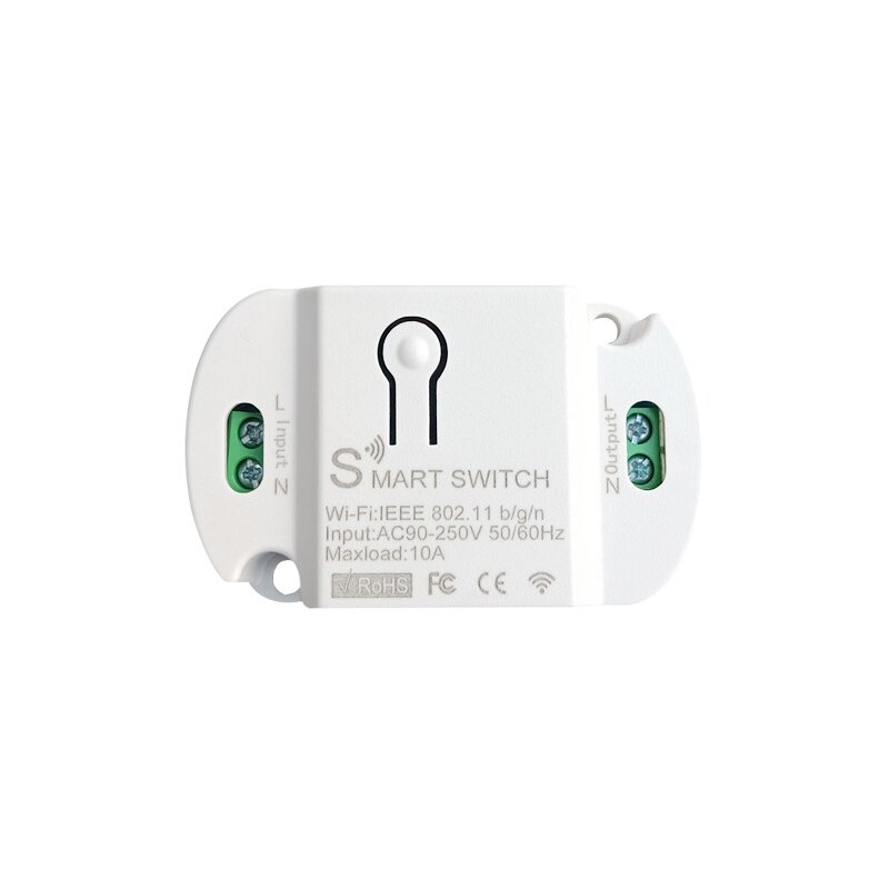 Aubess Ewelink Mini Remote Smart Switch Module Wifi/Bluetooth/2.4G Afstandsbediening Voice Control Werk Met Alexa google Thuis: 1 Pc