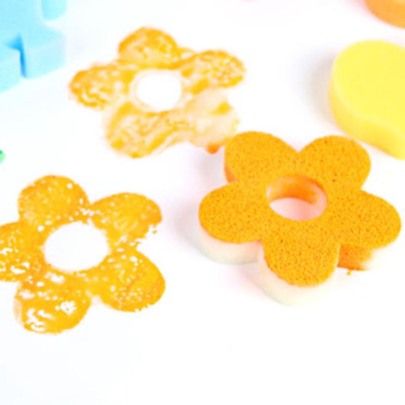 Cartoon 24 Stks/zak Dier Schilderen Spons Borstels Kinderen Kids Leuke Art Diy Graffiti Kwast Kinderen Home Onderwijs School