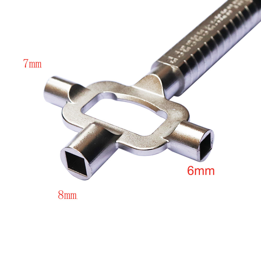 CHKJ Long Type 6 in 1 Lock Cylinder Measuring Tools Building Keys and Locksmith Lock Keys Construction Key Car Repair Tool