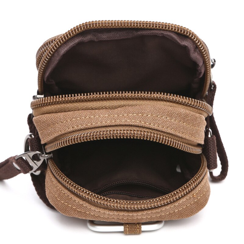 Boshikang Casual mannen Business Dagelijkse Tas Mini Crossbody Tas Canvas Kleine Mannen Enkele Schouder Messenger Bags