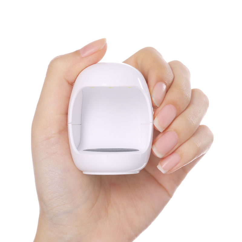 NICOLE DAGBOEK 3 W Mini Nail Dryer White LED UV Lamp USB Charge Nail Gel Polish Curing Machine 30 s sneldrogende Nail Gereedschap