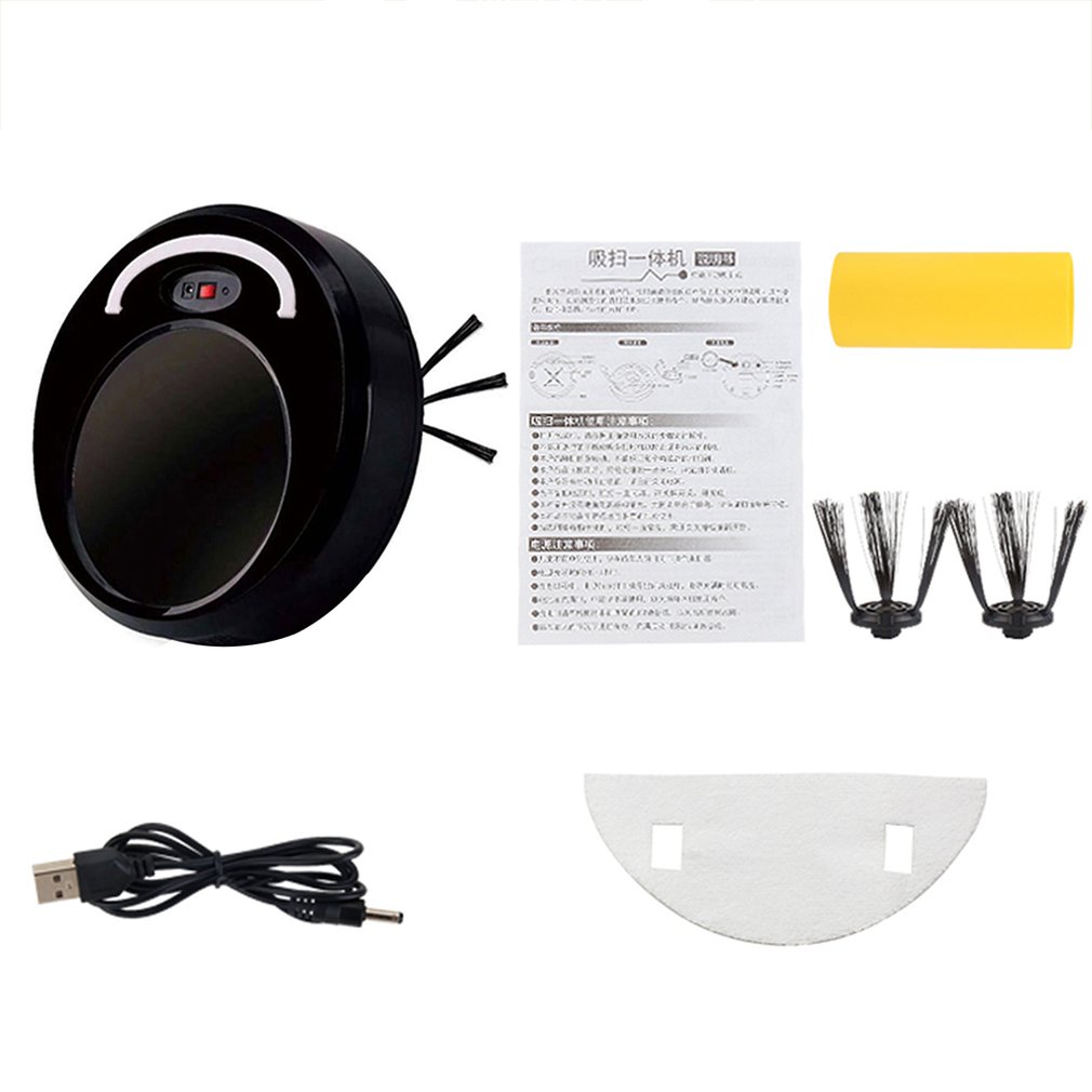 Full Intelligent Sweeping Robot Three-In-One Sweeping Suction Lazy Sweeper Vacuum Cleaner Sweeper 2939: Black