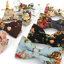 Corbatas de lino con estampado de flores para hombre, corbatas clásicas con estampado de flores, Estilo Vintage, para novio y boda,