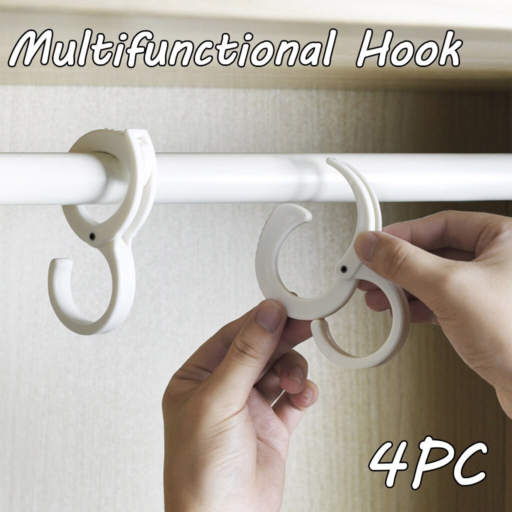 4/6/8 Stuks Kleding Hoed Hanger Haken Multifunctionele Verstelbare Lock-Type S-Vormige Haak Jas en Hoed Haak Garderobe Premium Haken # J: B