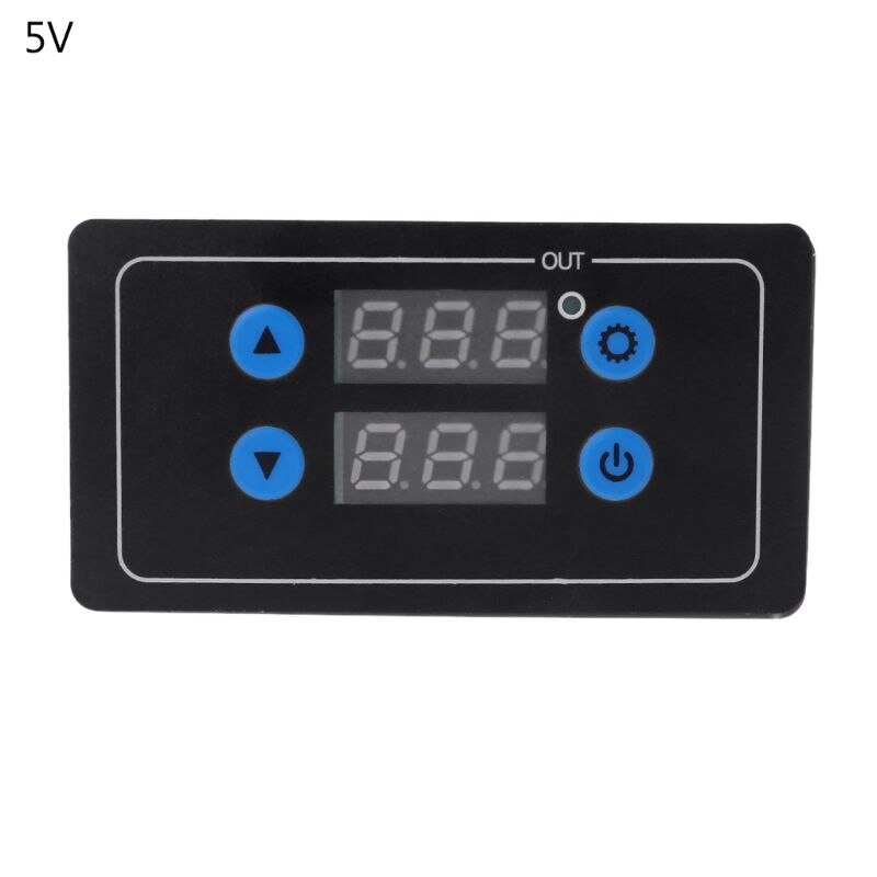 0.1s-999h afteltimer programmeerbare cyclusbesturingsmodule tijd-dagrelais dubbel display timerrelais 5v/12v/220v: 5v