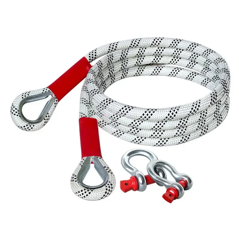Cuerda de remolque para coche, vehículo todoterreno, puede remolque, versión de cuerda de remolque de rescate de 20 toneladas, que es muy confiable y resistente al desgaste: Azul