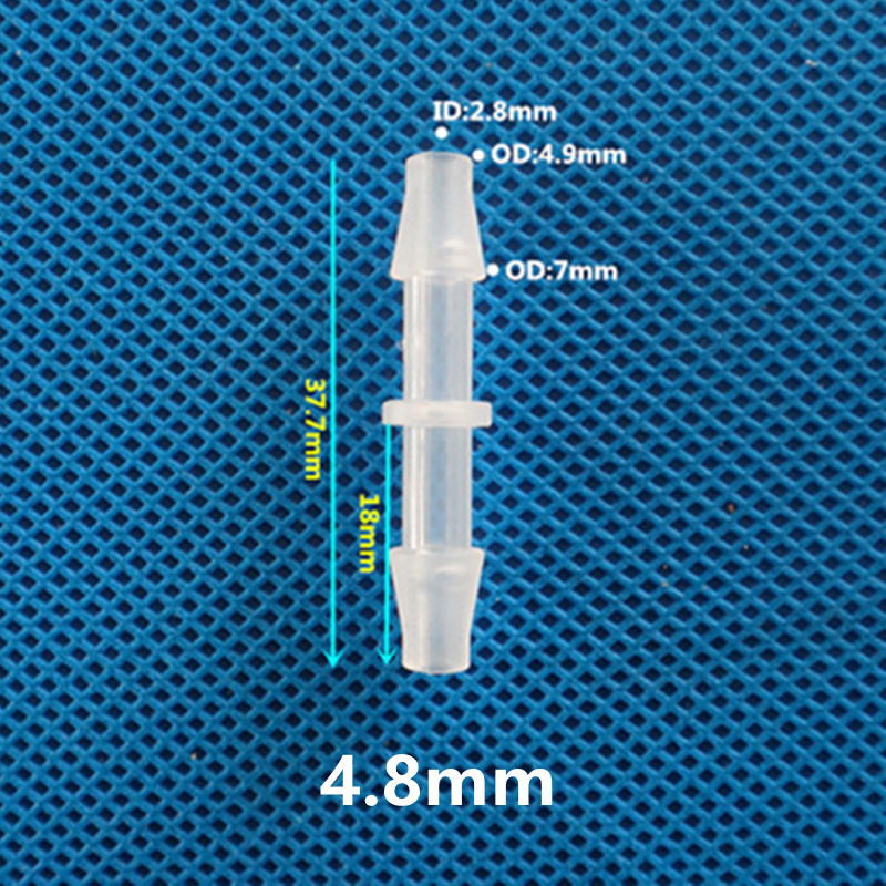 Raccordi per tubi flessibili per irrigazione da giardino con connettori diritti in plastica da 5 pz/pacco 1.6mm-15.8mm: WHITE