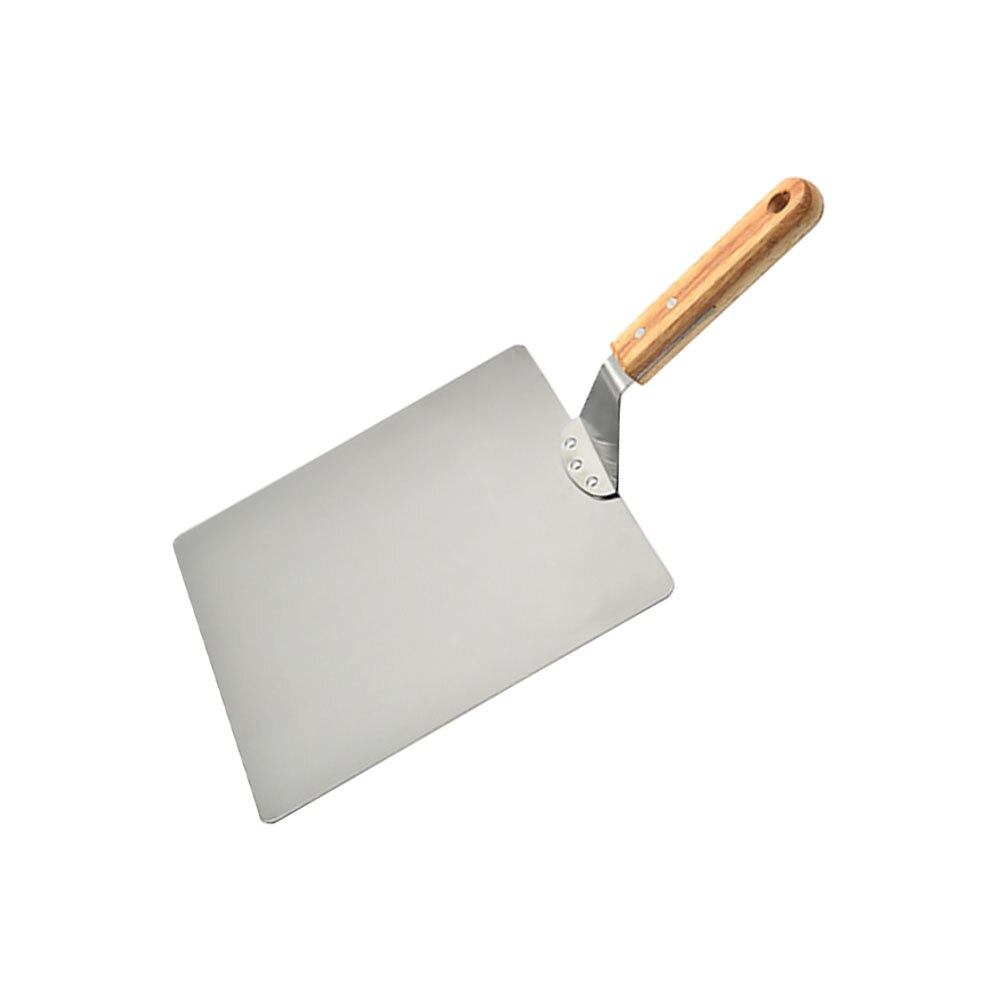 Stainless Steel Wood Handle Pizza Shovel Pizza Transferring Shovel Kitchen Gadget: Default Title