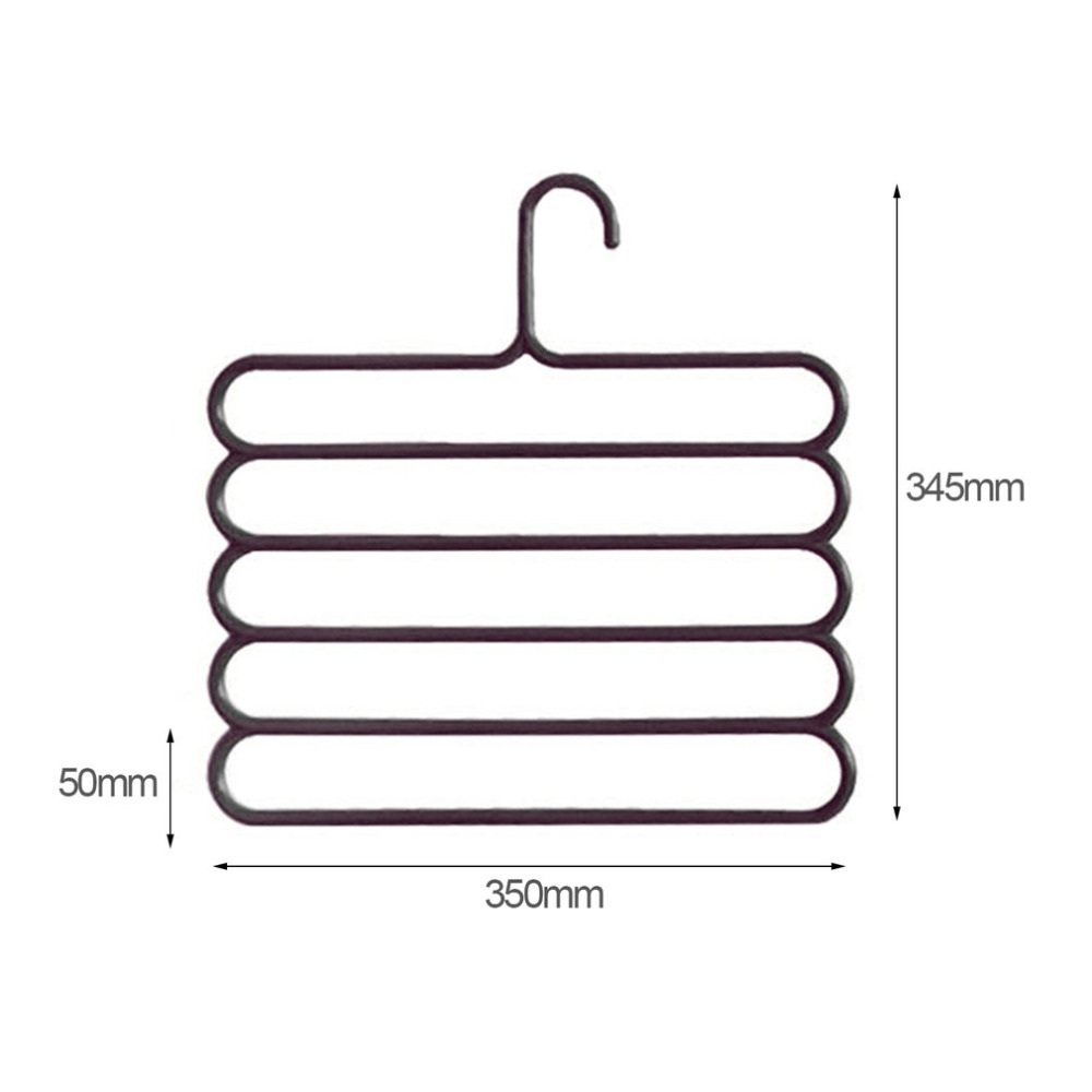 Support de pantalon en PP multifonction | Cintre pour pantalons, Anti-glisse, support de ceinture, support de salle de bain type S permettant de gagner de l'espace, 5 couches, tendance