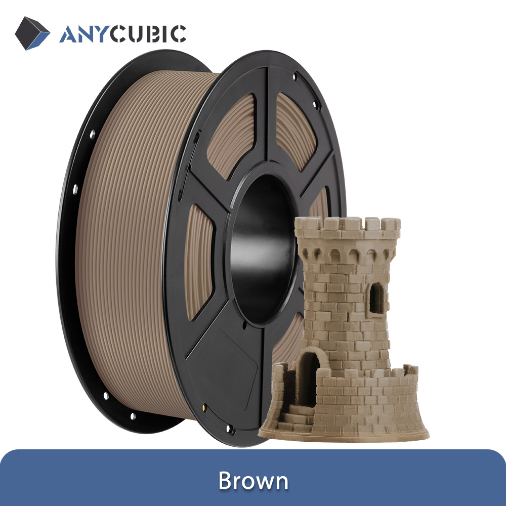 ANYCUBIC 3D Printer Multicolor Filament PLA 1.75mm 1kg/Roll Plastic Rubber Consumables Material For FDM 3D Printer Kobra 2 Pro: Tran-Red