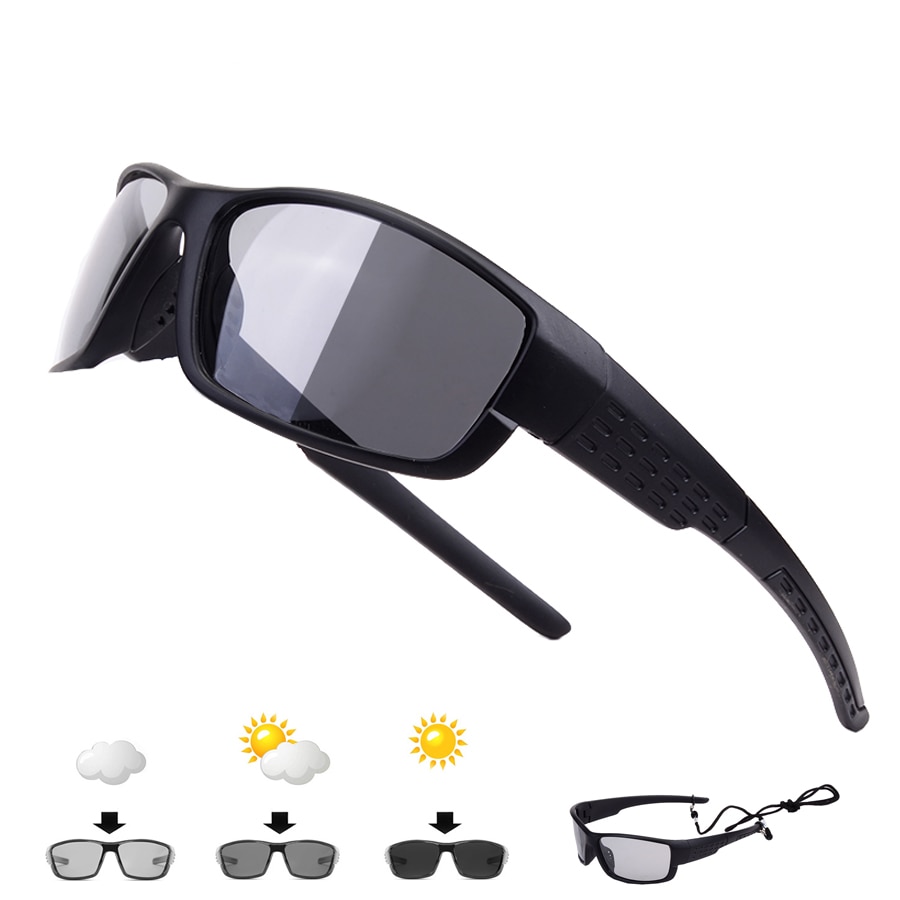 Sport fotochromatische gepolariseerde visbril outdoor  uv400 viszonnebrillen fiets fietsbril visuitrusting