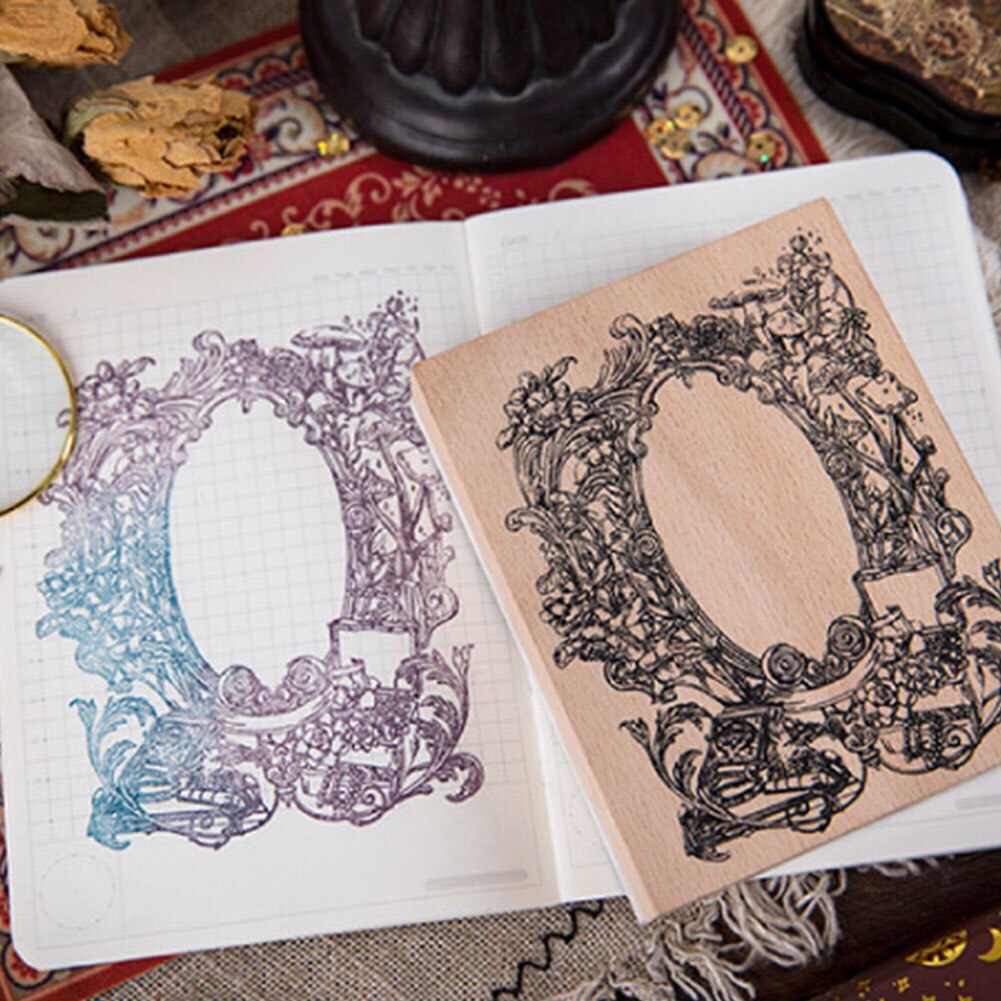 Wooden Rubber Stamps Vintage Plant Dreamland Fantastic Decoration Stamp for Scrapbooking DIY Craft Standard Stamp Stationery