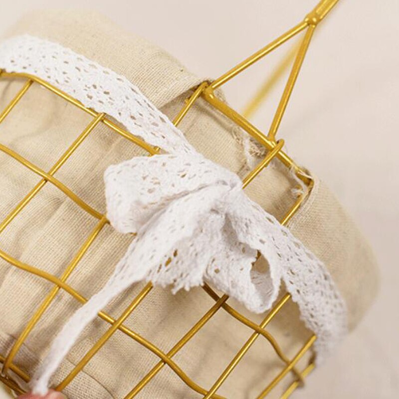 Goldene Korb Tragbare Metall Rattan Picknick Korb Hause Blume Anordnung Strauß retro Hochzeit Kranz Dekoration Lagerung Korb