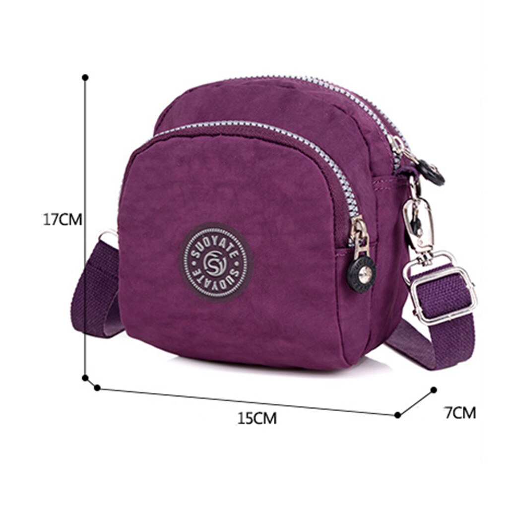 Moda feminina náilon à prova dwaterproof água ombro mensageiro sacos crossbody pacote peito borse da donna # es