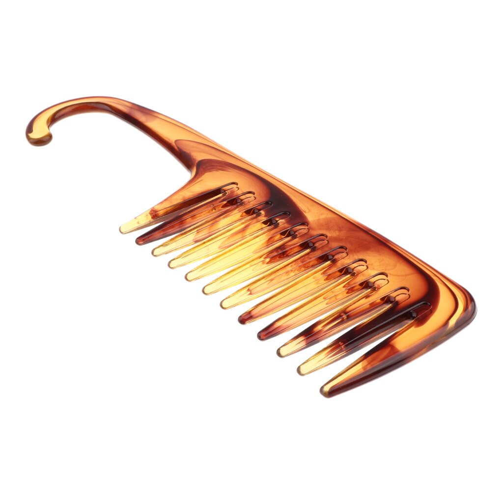 Peine de ducha dentado ancho, cepillo de pelo de salón duradero, herramienta antiestática para desenredar el cabello: 01