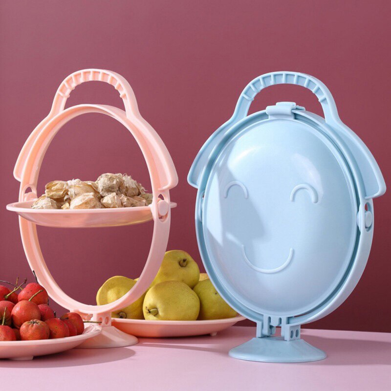 Platos de plástico plegables para salida de pícnic, platos portátiles para aperitivos, cuenco, bandeja, suministros para en casa