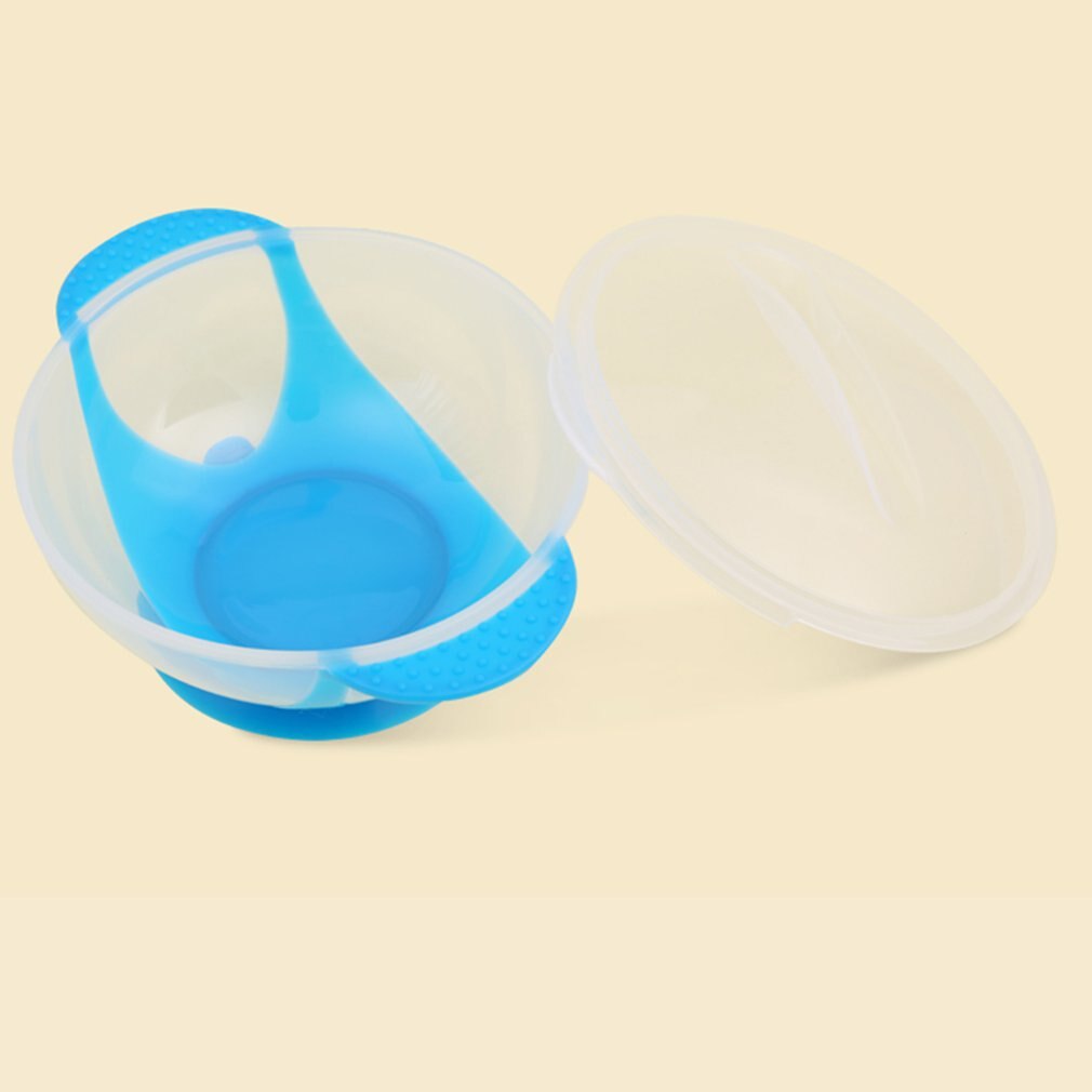 Temperatuur Sensing Feeding Lepel Kind Servies Voedsel Kom Leren Gerechten Service Plaat/Tray Baby Servies Set
