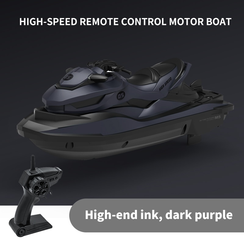 M5 Mini High-Speed Remote Control Boat 2.4G 50 Meters Remote Control Distance Summer Waterproof Electric Motor RC Boat