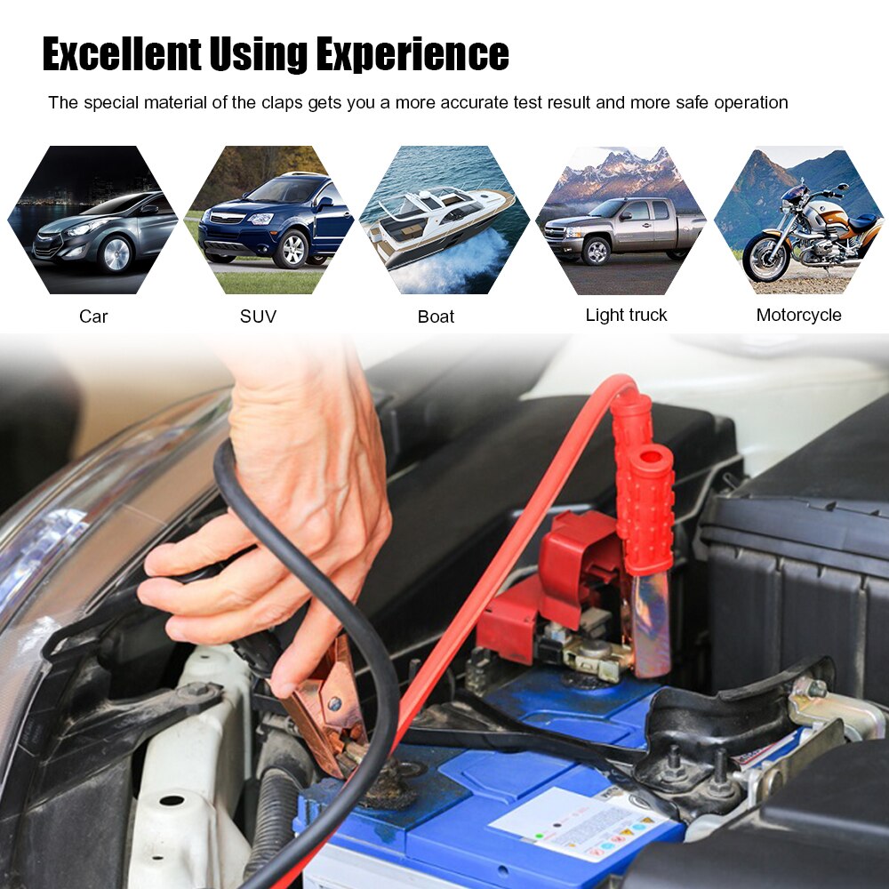 KONNWEI KW600 Auto Batterie Tester 12V Analysator 100 zu 2000CCA Prüfung Batterie Gesundheit/Fehler 12V Digitale Farbe bildschirm Auto diagnostizieren