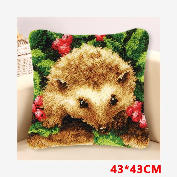 Animals Latch Hook Kit Knooppakket Smyrna Button Package Klink Haak Knoopkussen Pakket Button Pad Package Handwerken Knooppakket: BZ255-43-43