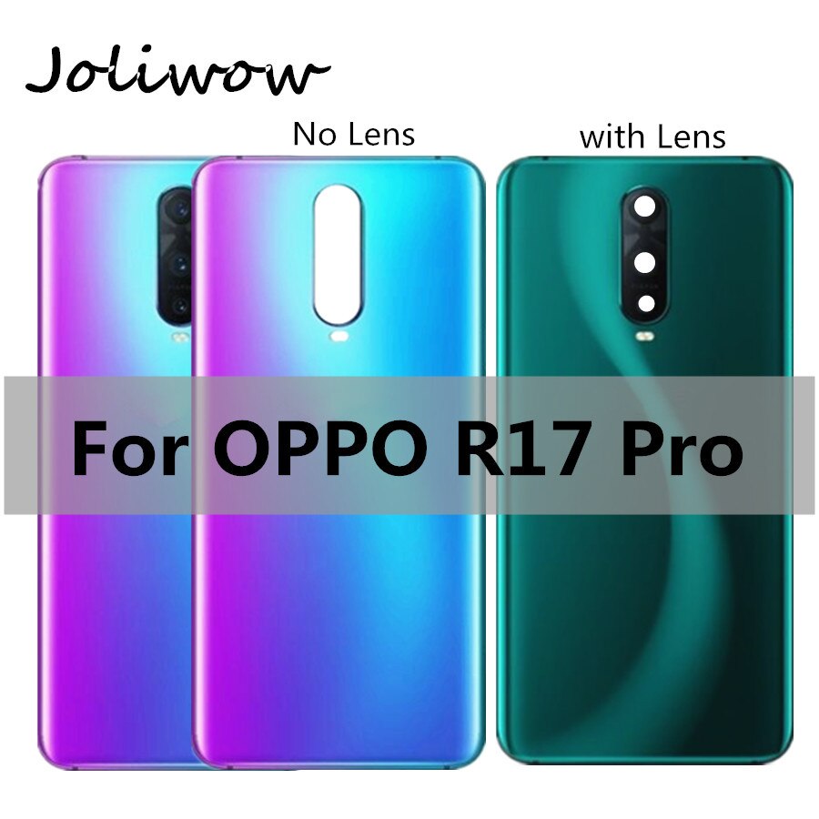 Glass Battery Back Rear Cover Door Housing For OPPO R17 Pro Battery Cover repair For OPPO R 17 pro back battery Housing