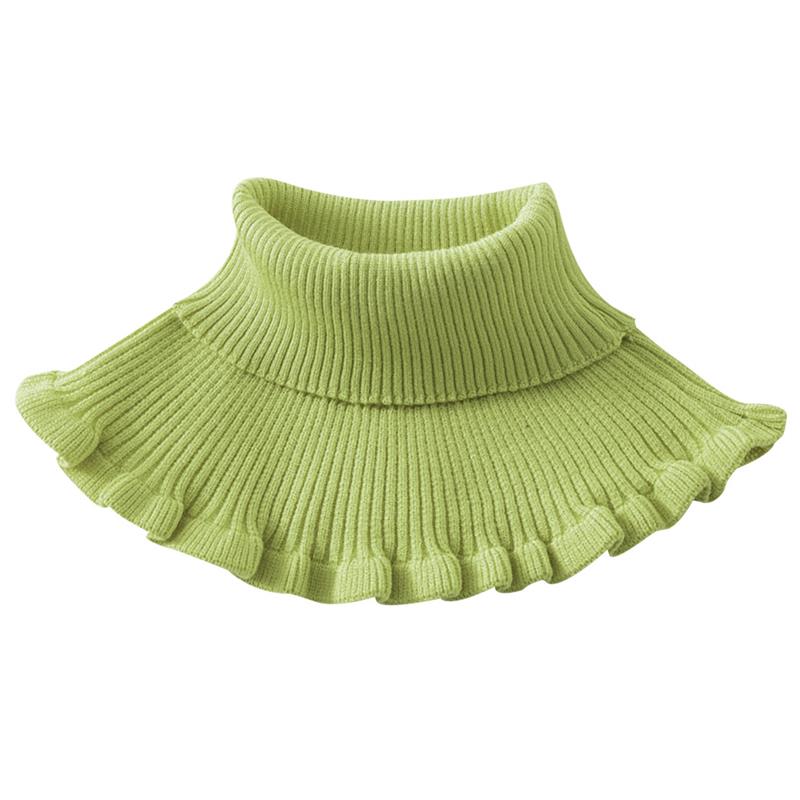 femmes hiver rouge noir épais tricot anneau écharpe Tube femmes tricoté écharpe coupe-vent plus cou guêtre cou écharpe: Light Green