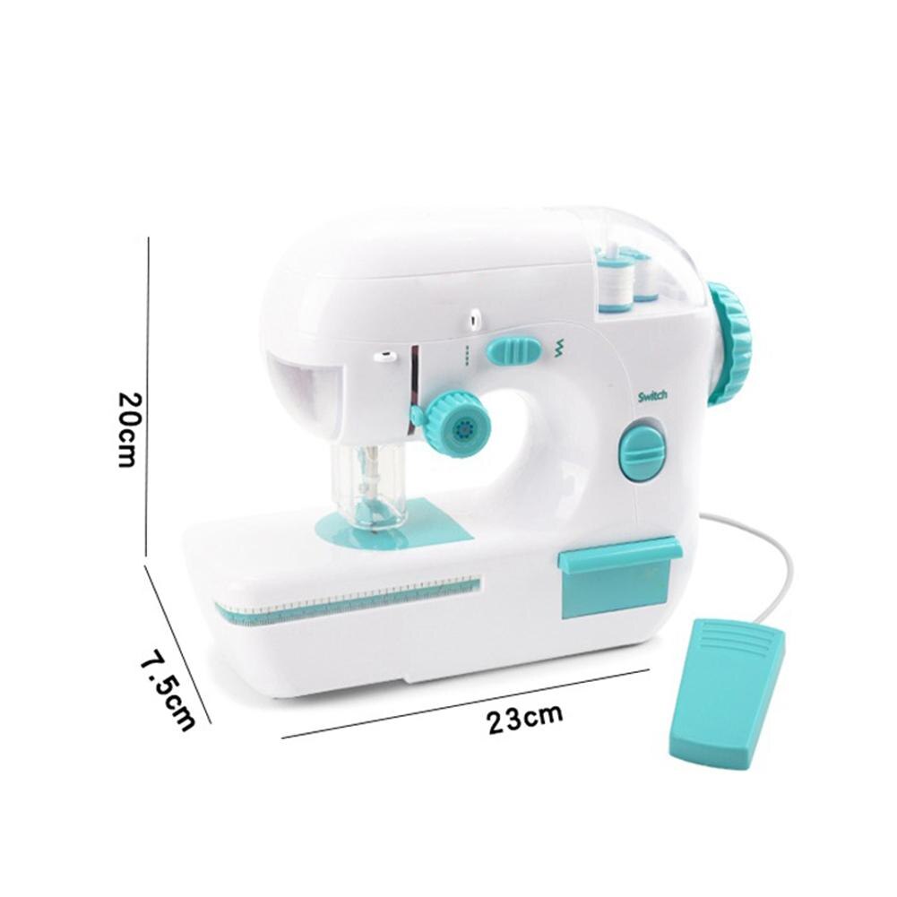 Mini Kids Simulation Electric Sewing Machine Small Appliances Educational Toy Girl Pretend Play Game: Default Title