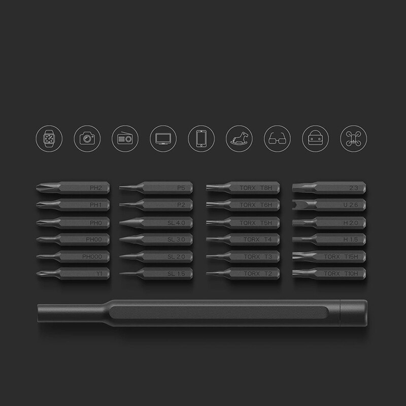 Original Xiaomi Mijia Wiha Schraubendreher Bausatz 24 Präzision Magnetische Bits Alluminum Kasten Schraubendreher Werkzeug Für Höhle Täglichen Gebrauch