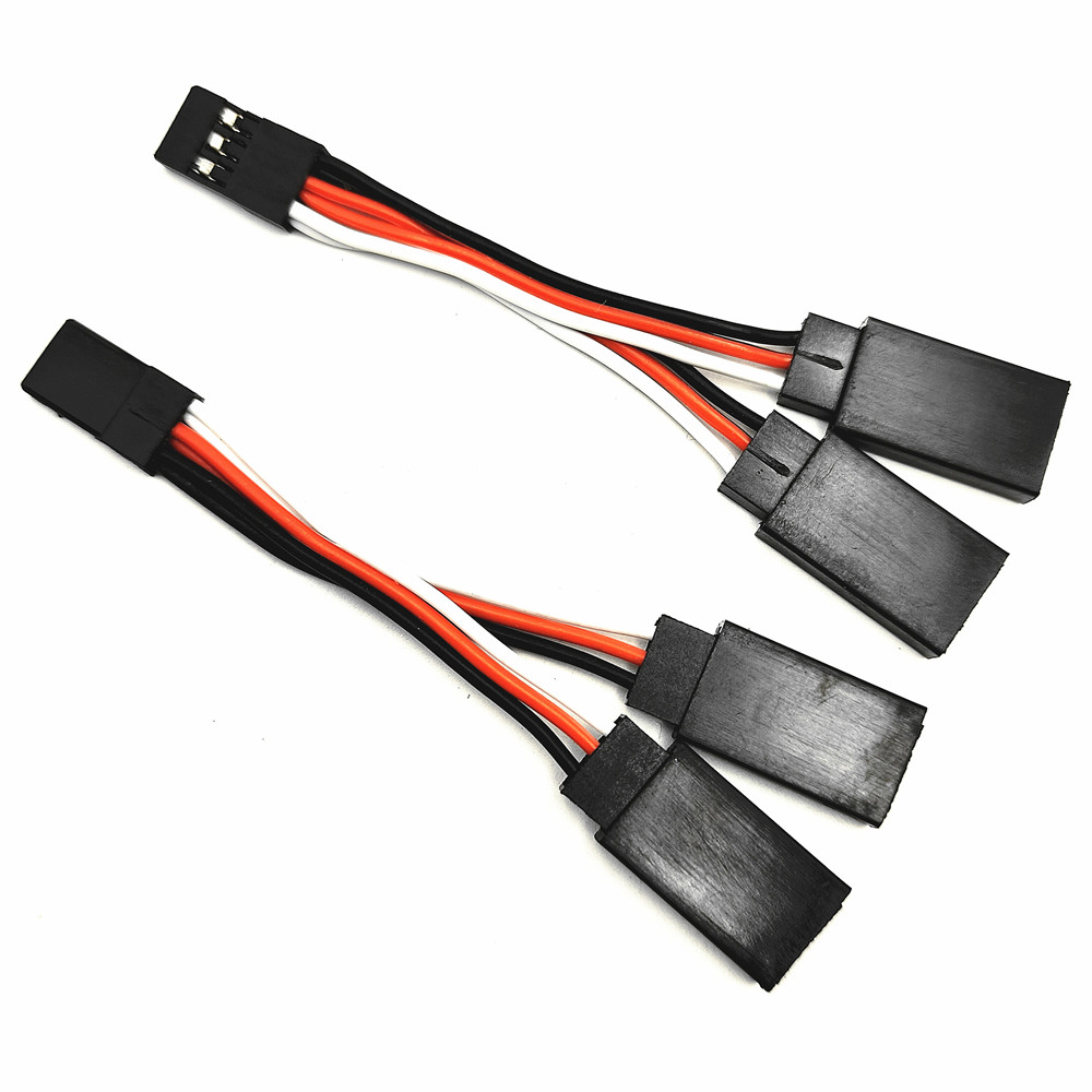 Jr Stijl 2.75 "Servo Splitter Kabel Dupont 1 Male Naar 2 Vrouwelijke Connector Jr Extension Wire Voor Rc Modellen auto Vliegtuig Helicopter