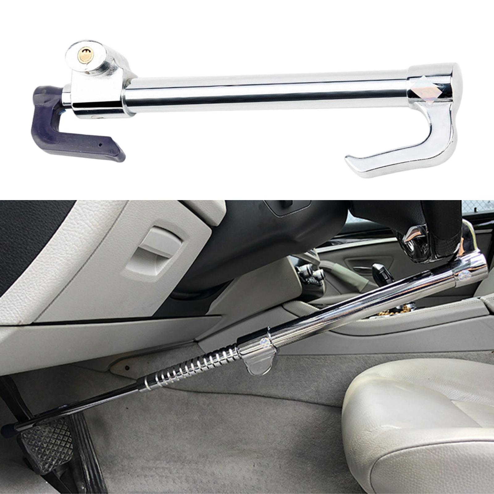 Universal Steering Wheel Lock, Anti Theft, Retractable, for SUV Vehicles Car Truck